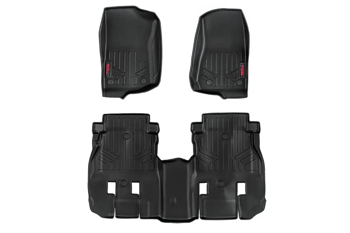 SET TAPPETINI AUTO GOMMA ANT+POST | 4 DOOR | JEEP WRANGLER JL 4WD (2018-2023)