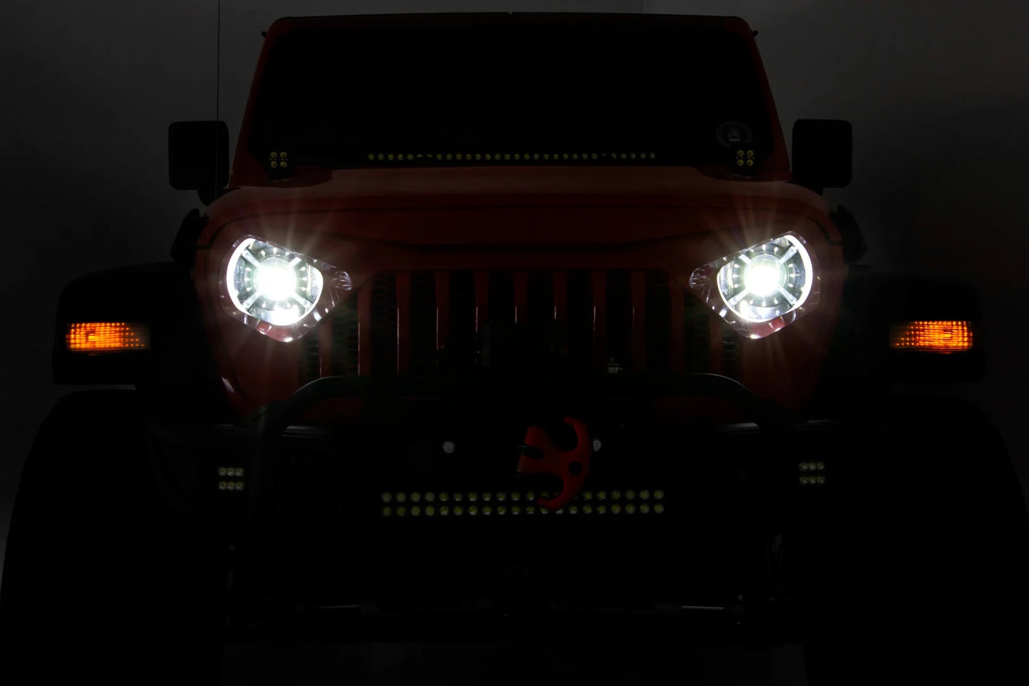 FARI ANTERIOR DRL HALO LED | 9" | JEEP GLADIATOR JT (20-23)/WRANGLER JL (18-23)