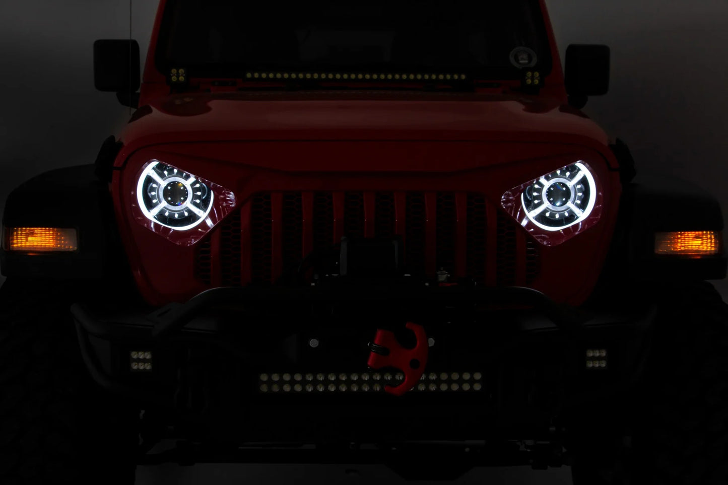 FARI ANTERIOR DRL HALO LED | 9" | JEEP GLADIATOR JT (20-23)/WRANGLER JL (18-23)