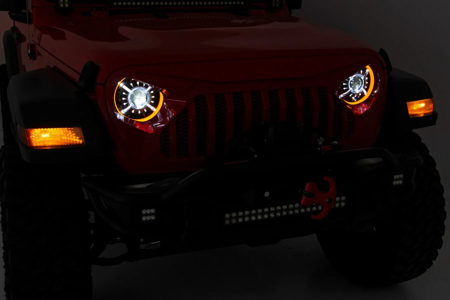 FARI ANTERIOR DRL HALO LED | 9" | JEEP GLADIATOR JT (20-23)/WRANGLER JL (18-23)