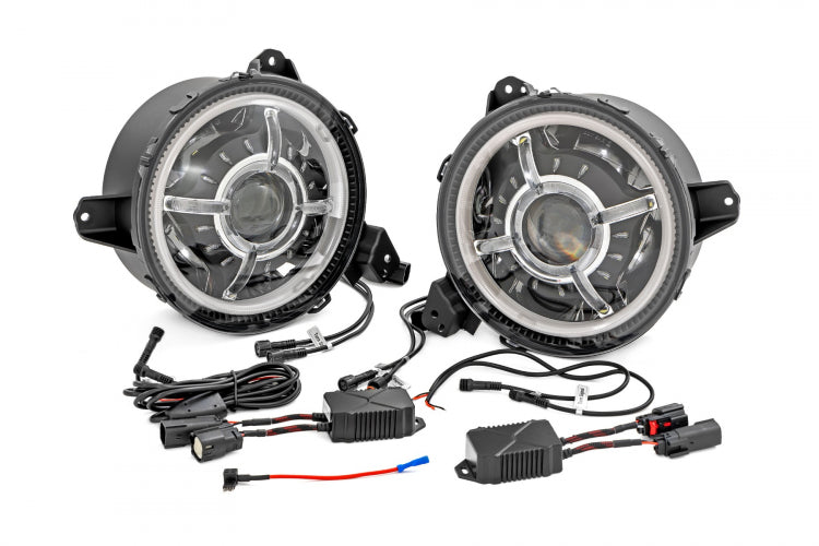 FARI ANTERIOR DRL HALO LED | 9" | JEEP GLADIATOR JT (20-23)/WRANGLER JL (18-23)